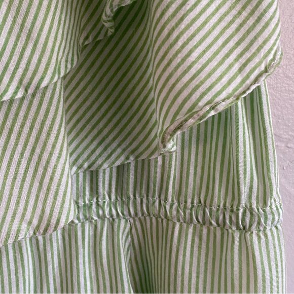 Free People Green Striped Mini Dress - Picture 4 of 7